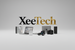 X Tech logo in gold and black on a white background