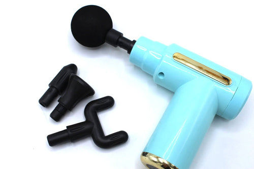 Blueidea BLD-720 Deep Tissue Massage Gun - Black with 4 Attachments